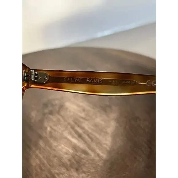Celine Brown Tortoise shell square frame cl401521 mineral 53E Sunglasses